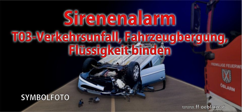 Verkehrsunfall Öblarn Haupteinfahrt